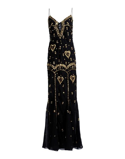 dior long dress black lace